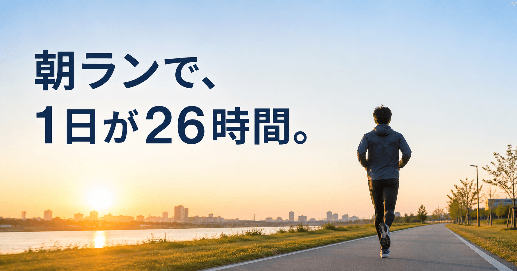 「時間がない」人ほど、朝に走ったほうがいい